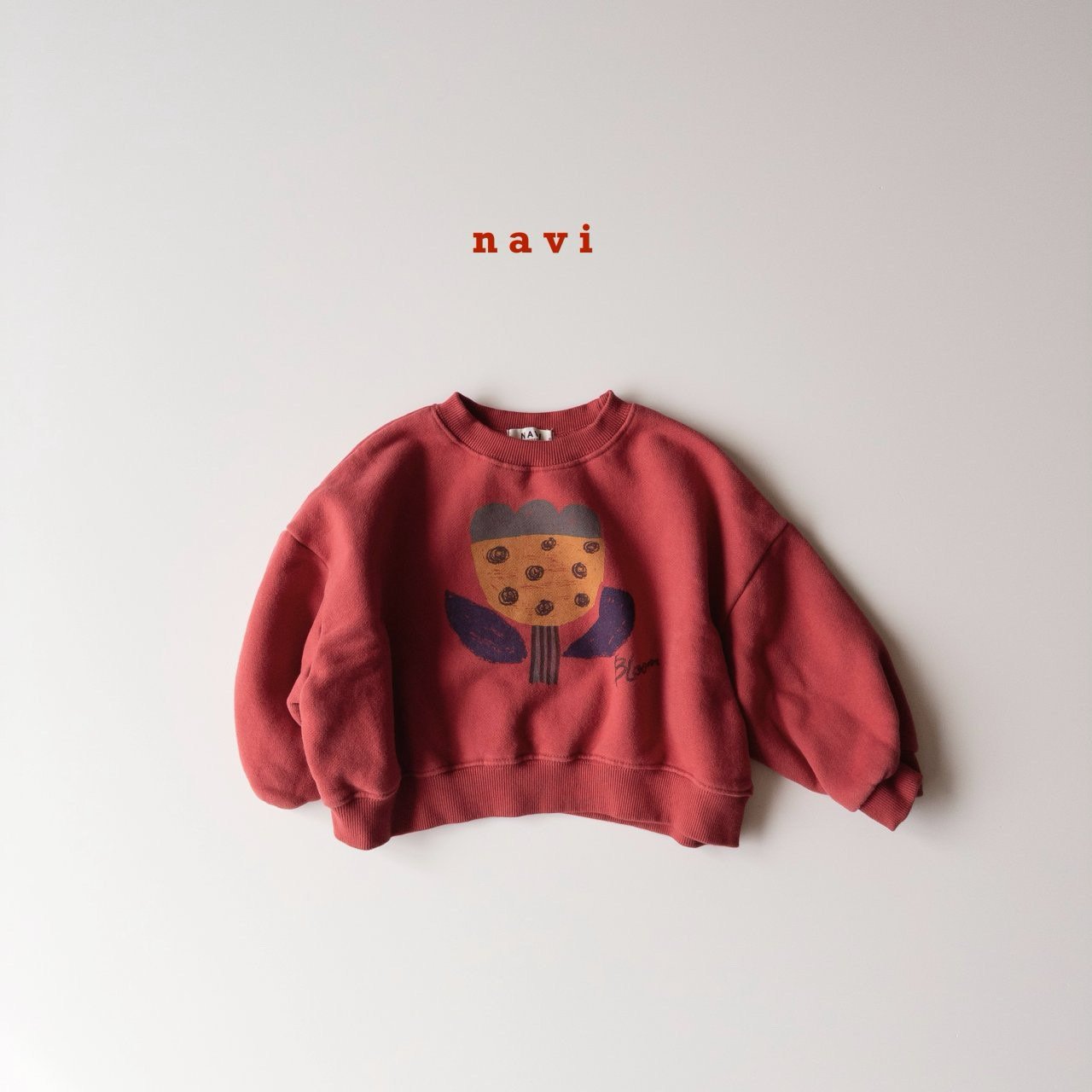 navi.裏起毛チューリップクロップmtm☆即納☆---na908
