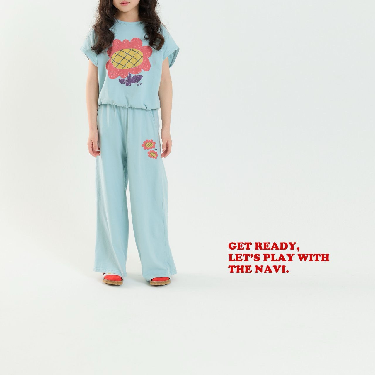 【予約】navi ひまわりTシャツ---na035