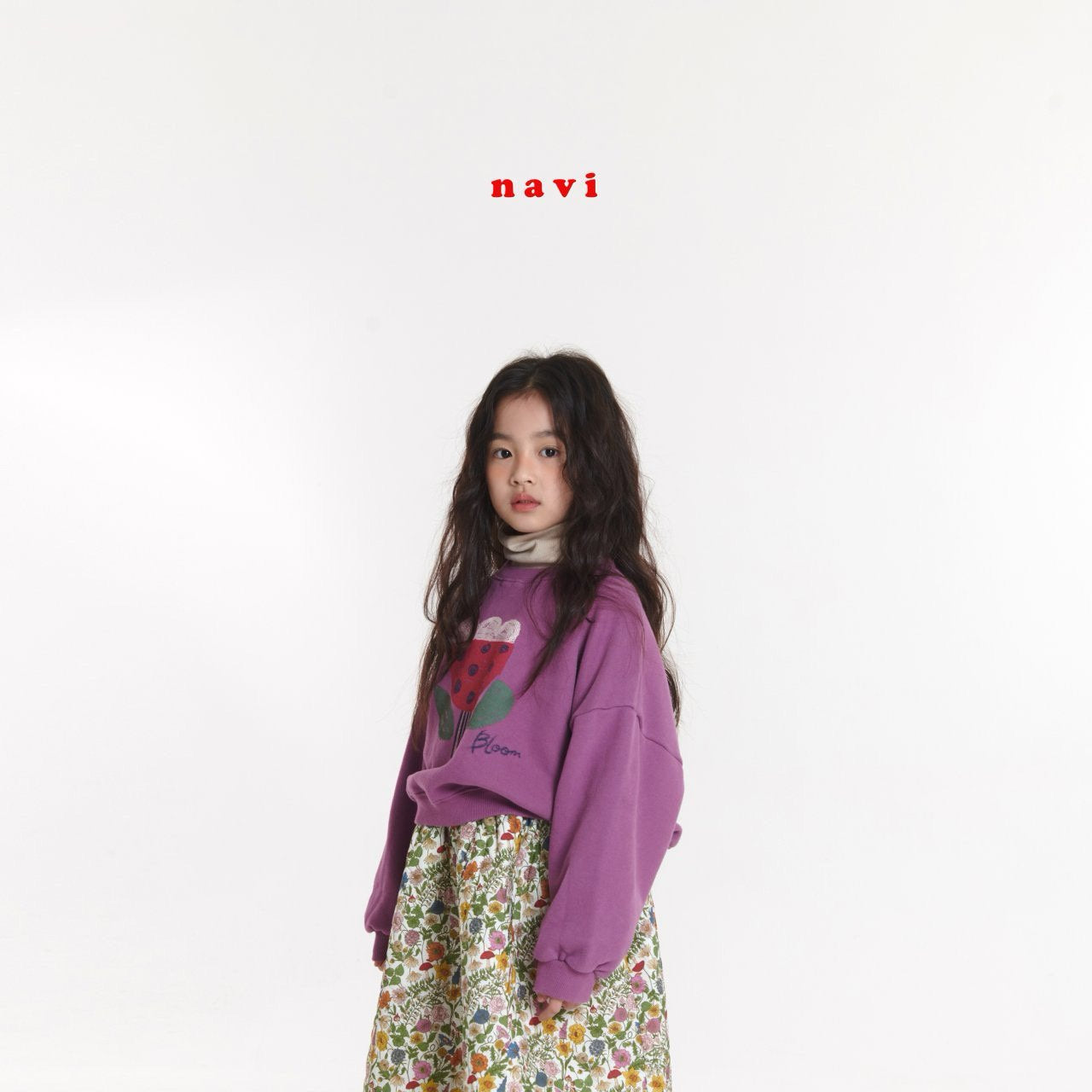 navi.裏起毛チューリップクロップmtm☆即納☆---na908