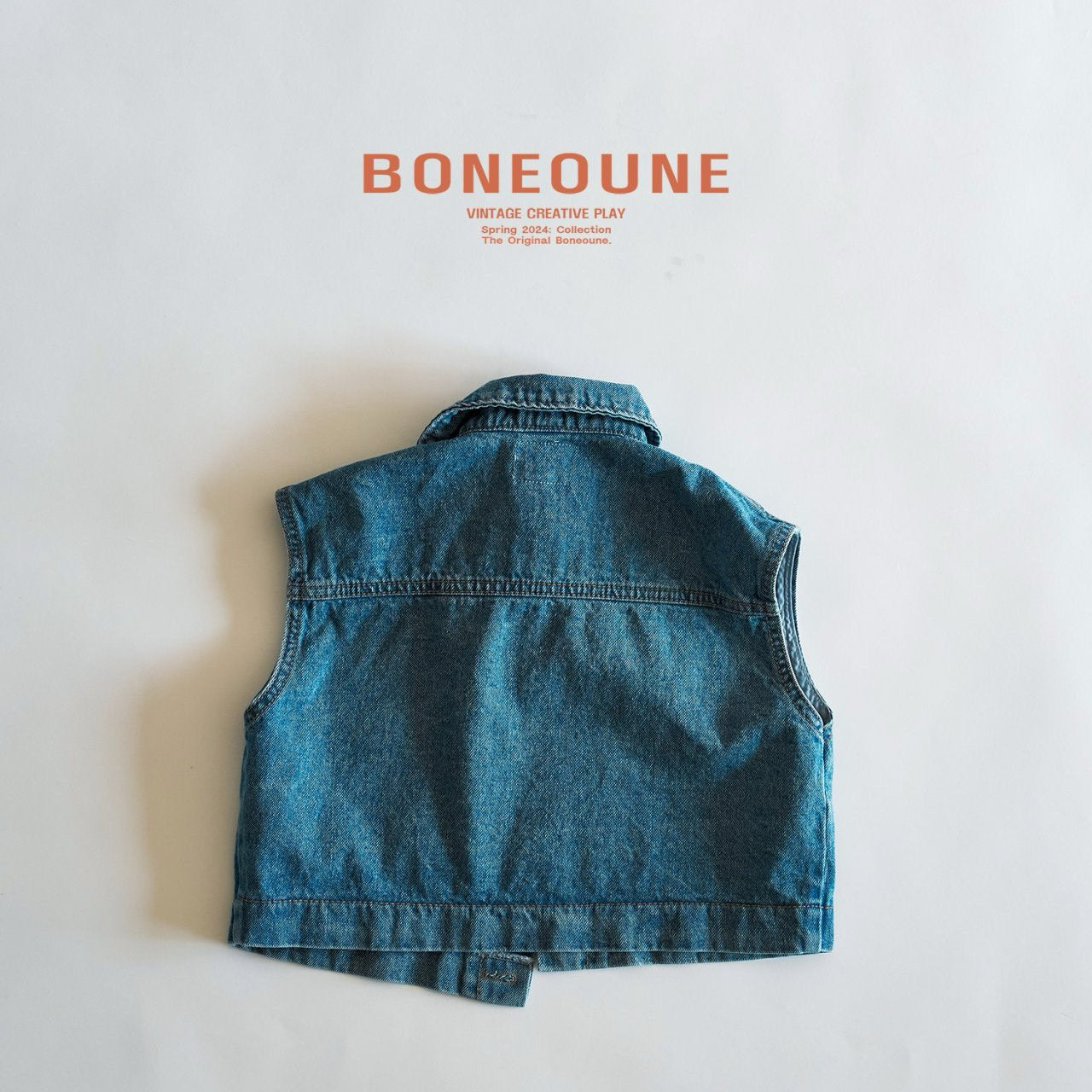 BONEOUNE デニムベスト---bn505