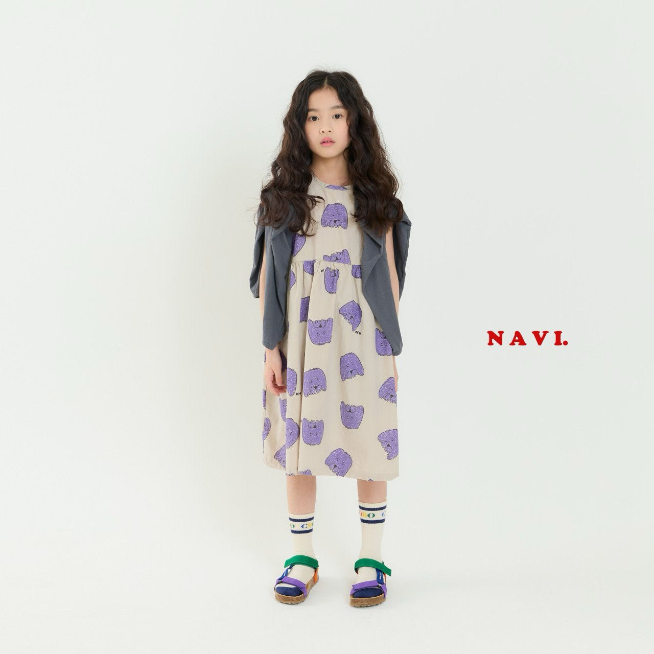 【予約】navi ドッグワンピース---na044