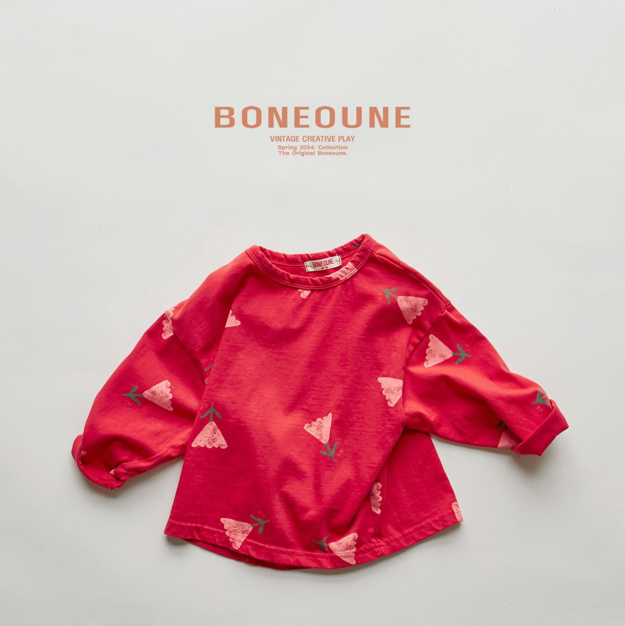 BONEOUNE フラワーシングルT☆即納☆---bn510
