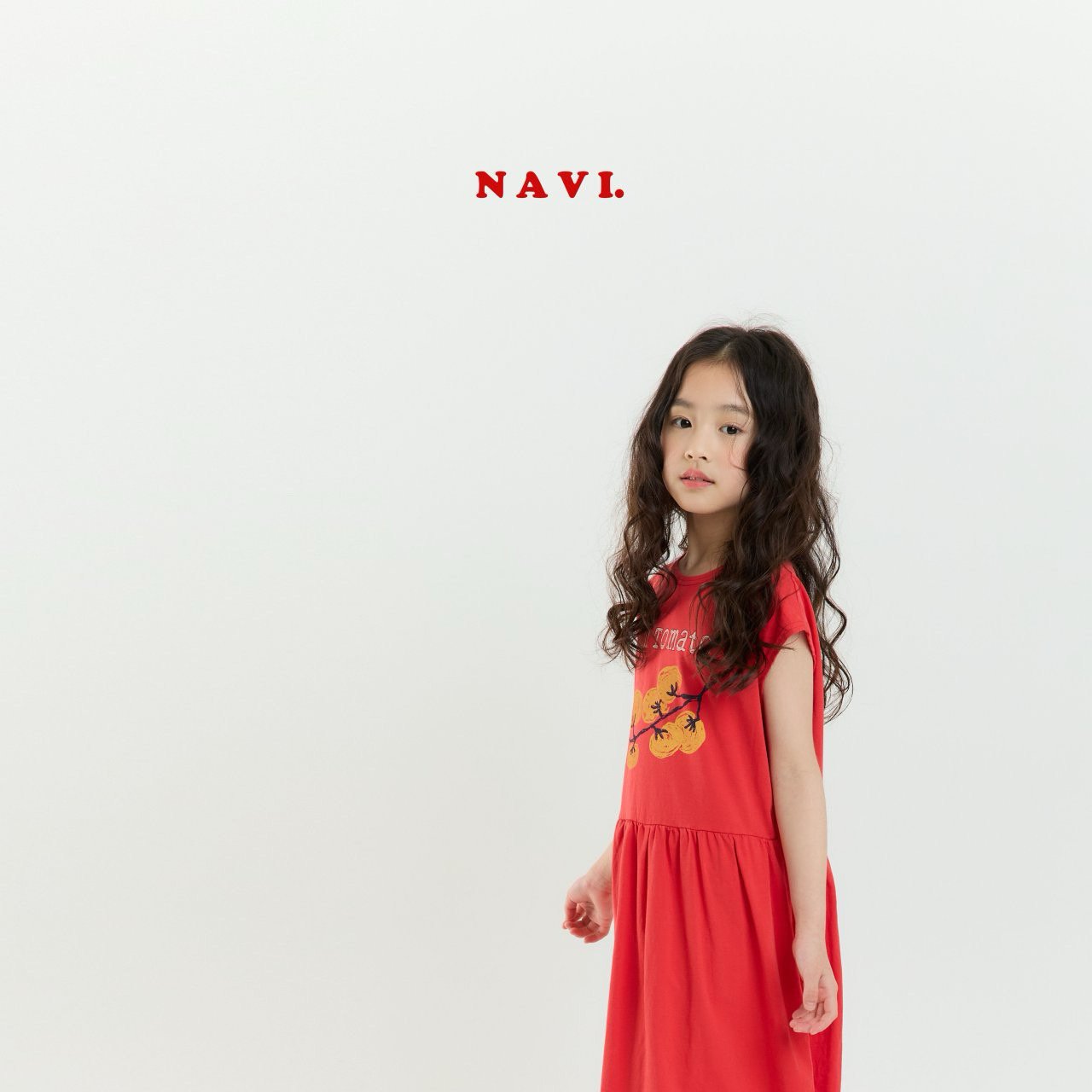 【予約】navi トマトワンピース---na062