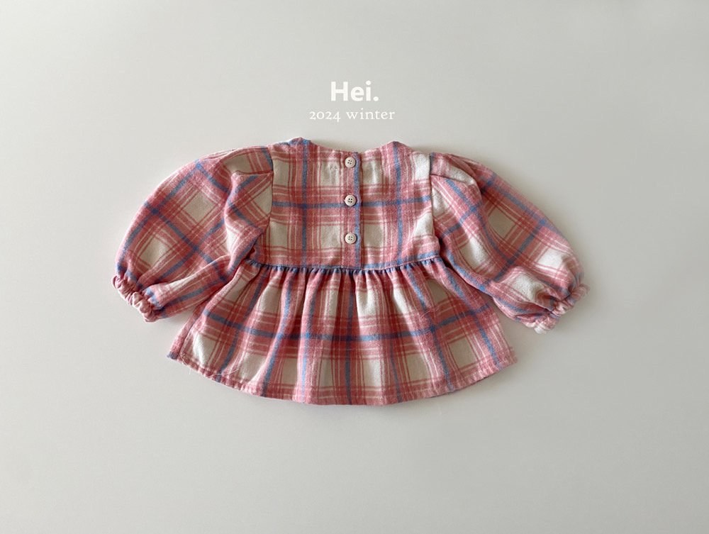 Hei チェックブラウス☆即納☆---hi853