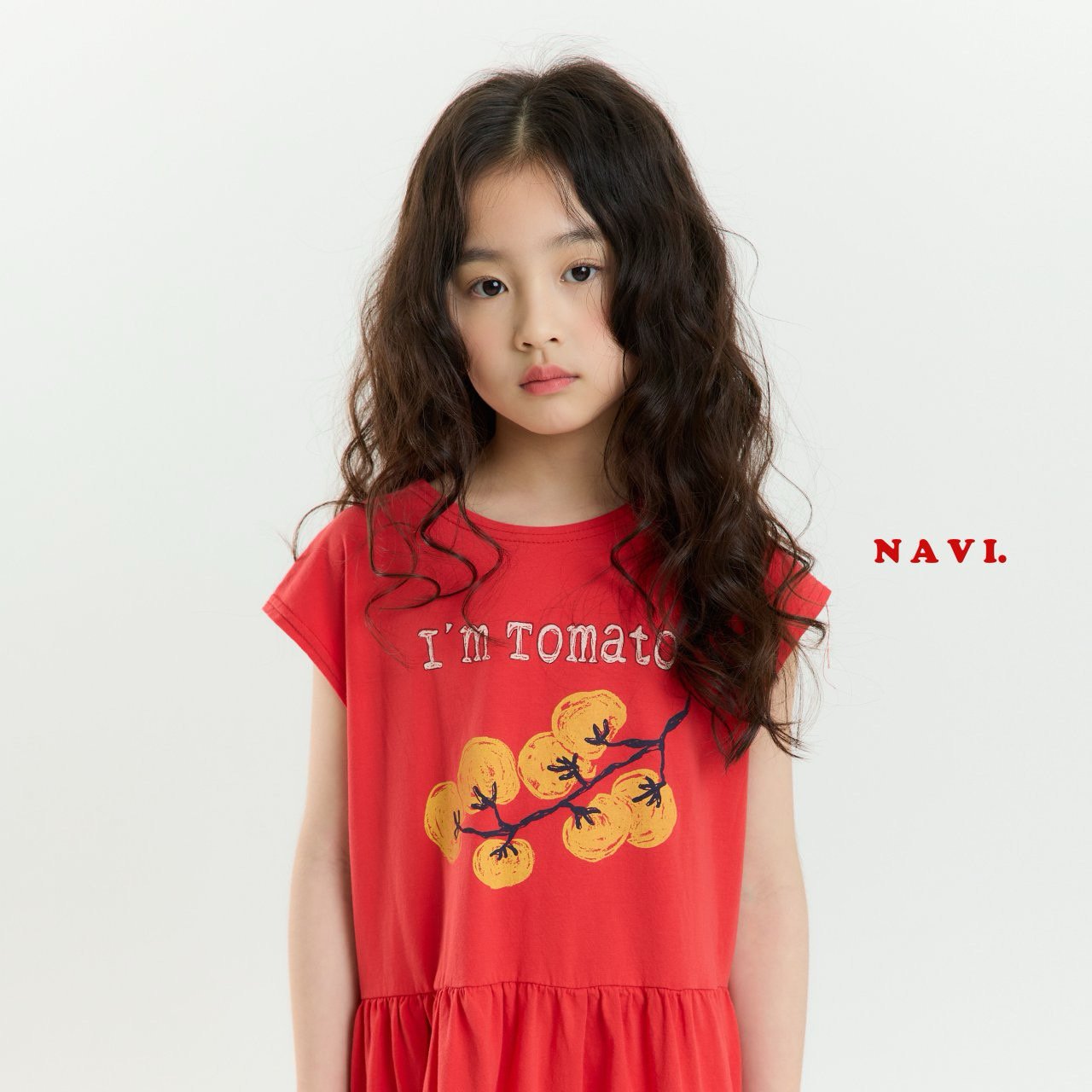 【予約】navi トマトワンピース---na062