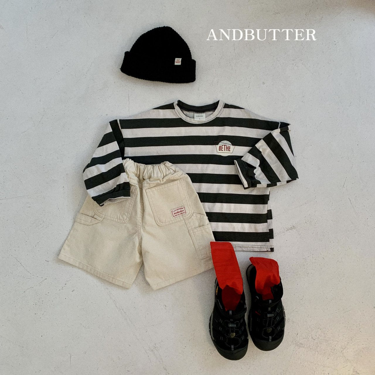 andbutter サマーワッフルビーニー☆即納☆---an100