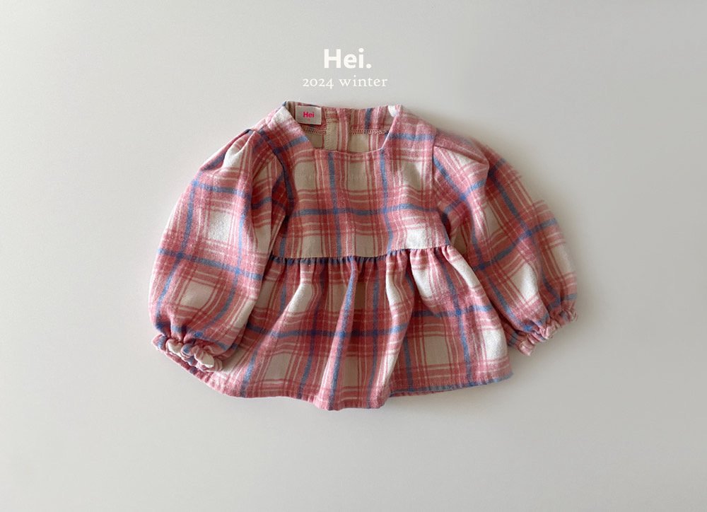Hei チェックブラウス☆即納☆---hi853
