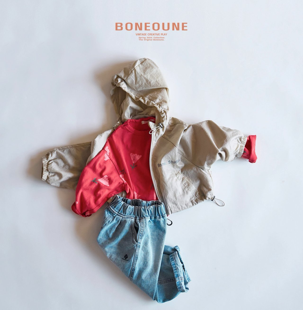 BONEOUNE フラワーシングルT☆即納☆---bn510
