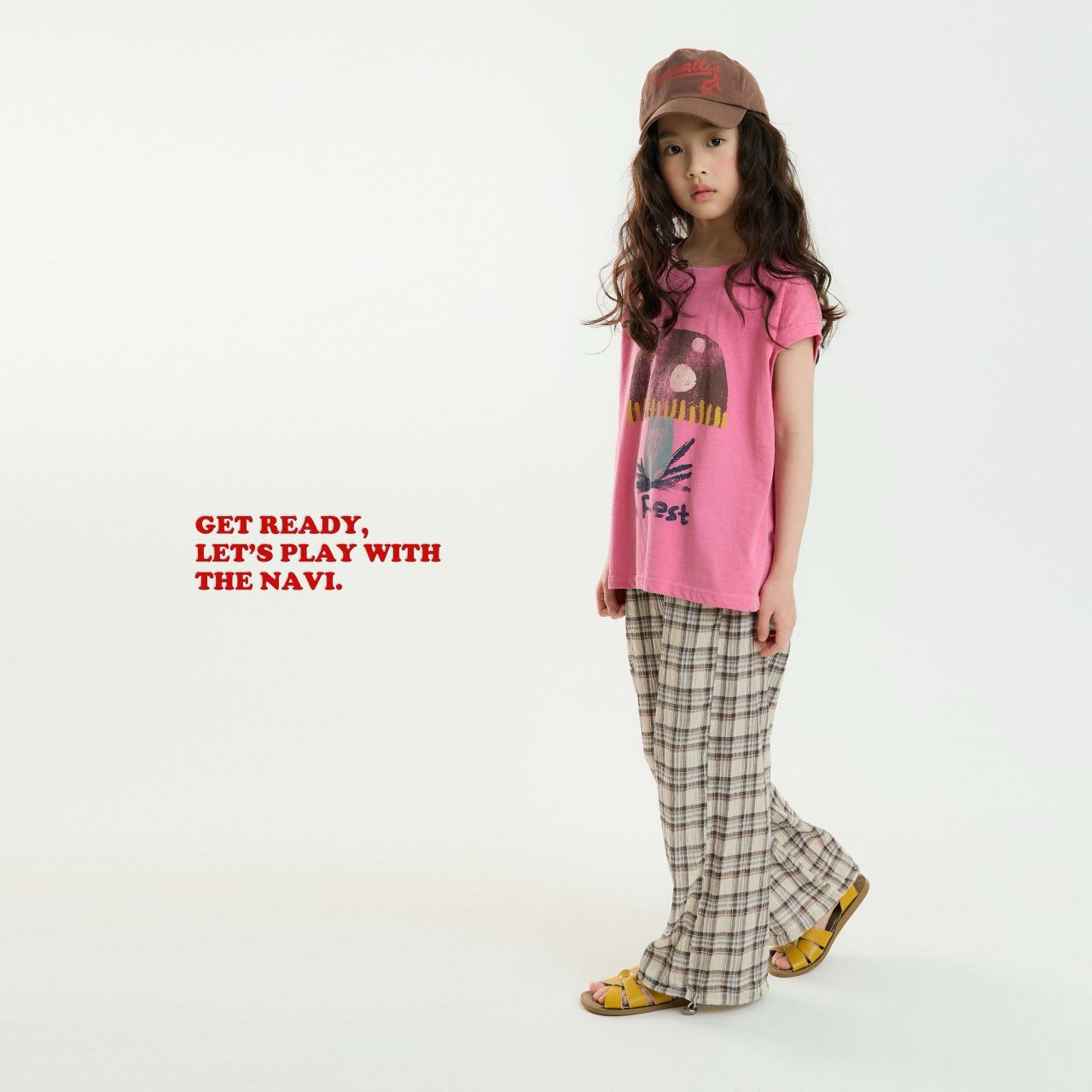 【予約】navi キノコTシャツ---na070