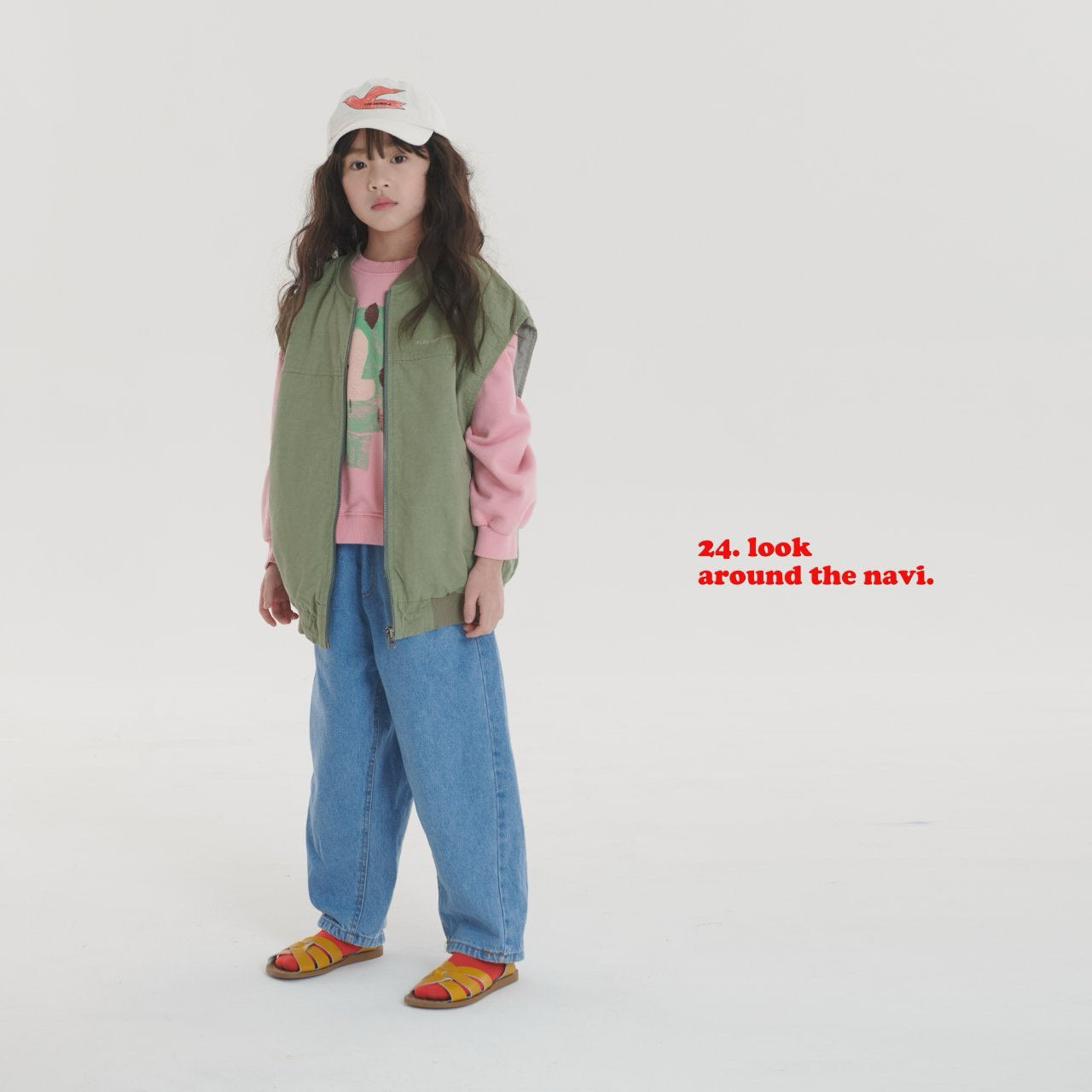 navi.ハニデニムパンツ(kids&junior)☆即納☆---na717