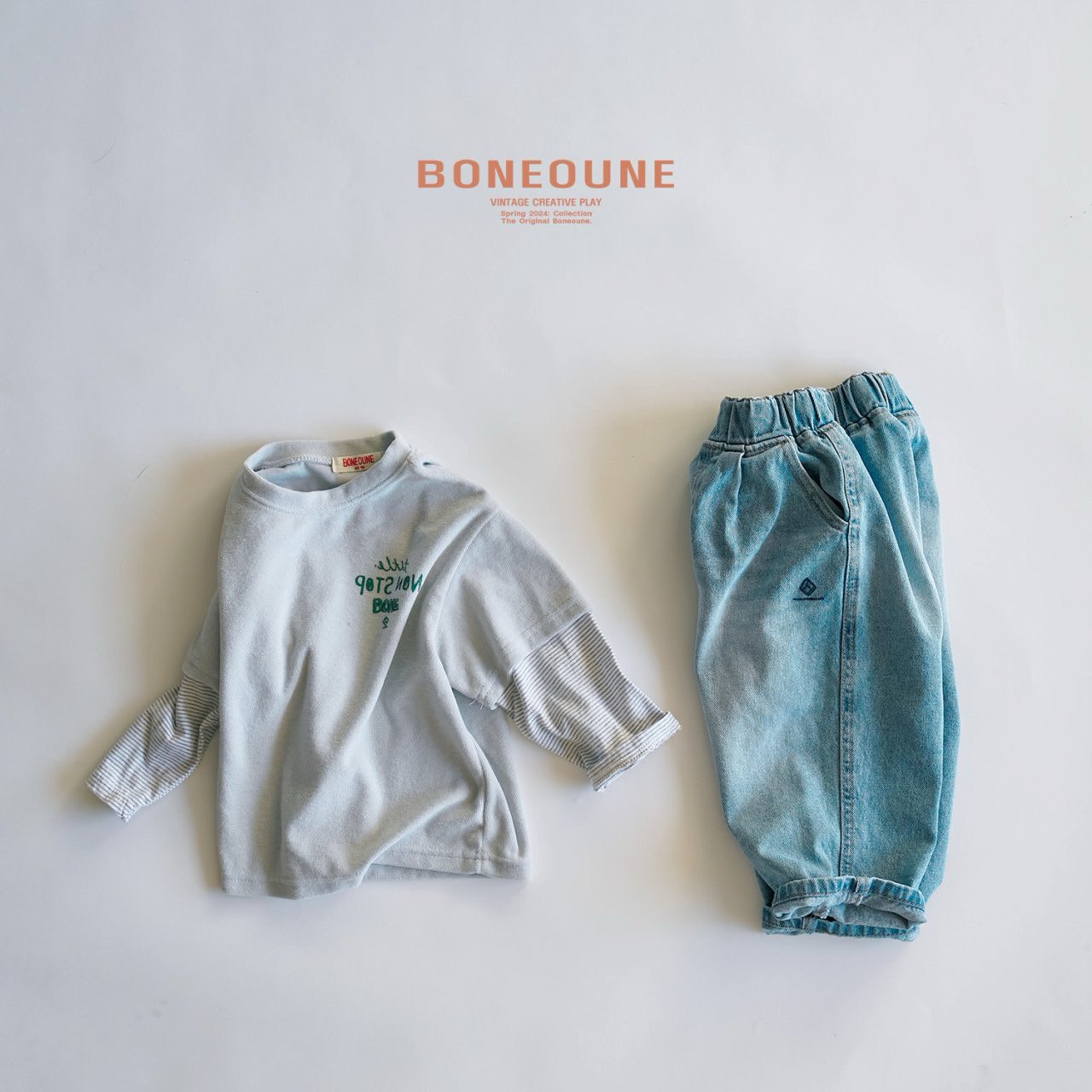 BONEOUNE 春のデニムパンツ☆即納☆---bn517