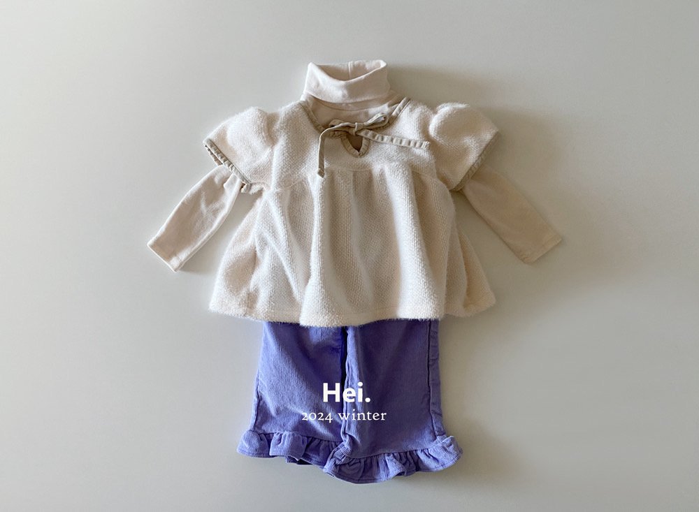 Hei.スパンコーデュロイフリルパンツ---☆即納☆hi862