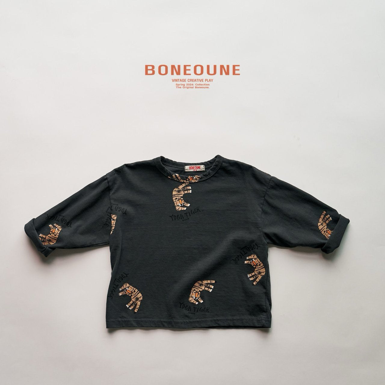 BONEOUNE ヨガタイガーシングルT☆即納☆---bn522