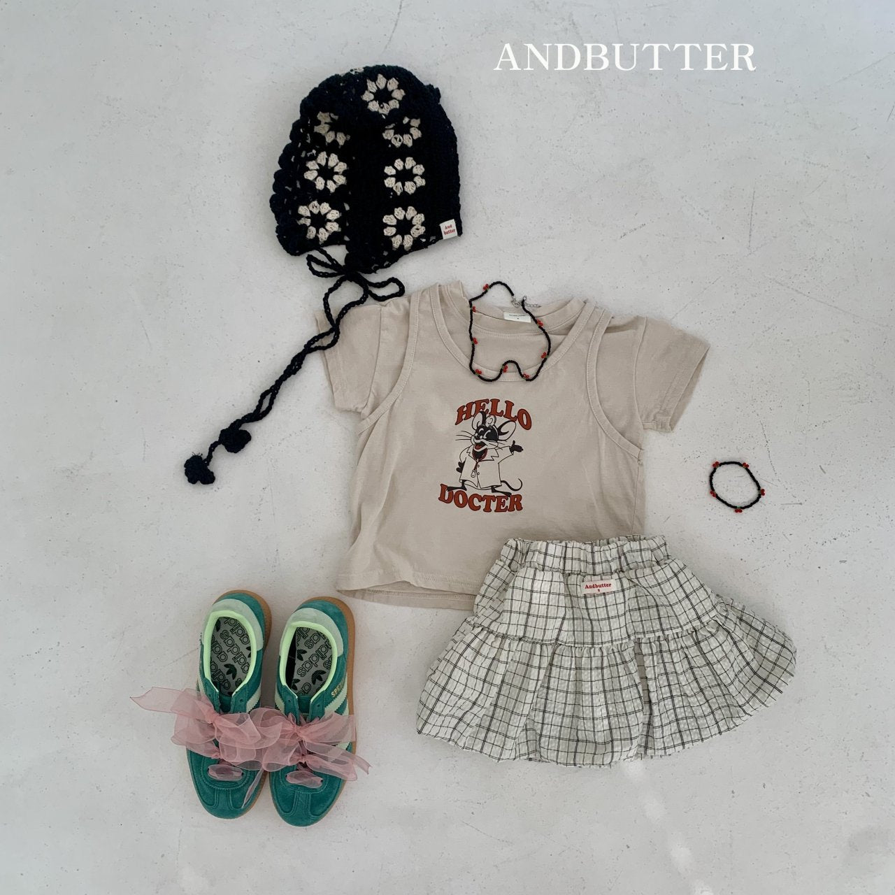 andbutter チェリーネックレス☆即納☆---an108