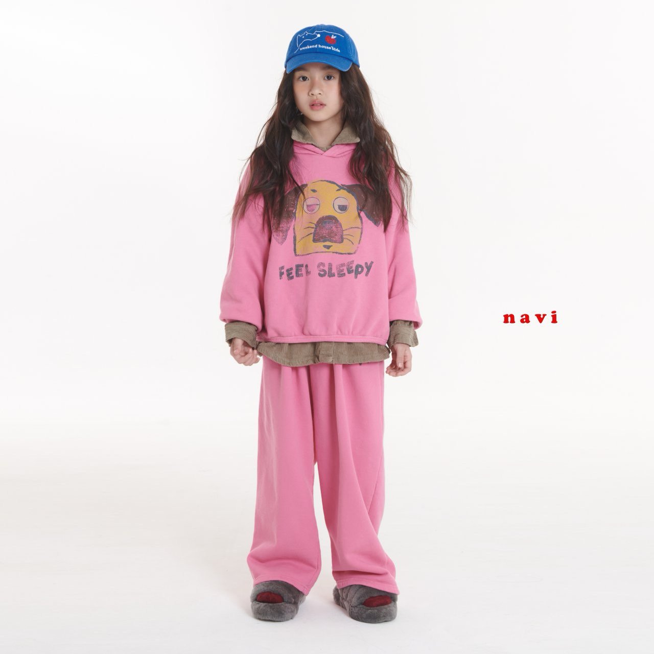 navi.裏起毛スリッピーフーディー☆即納☆---na907