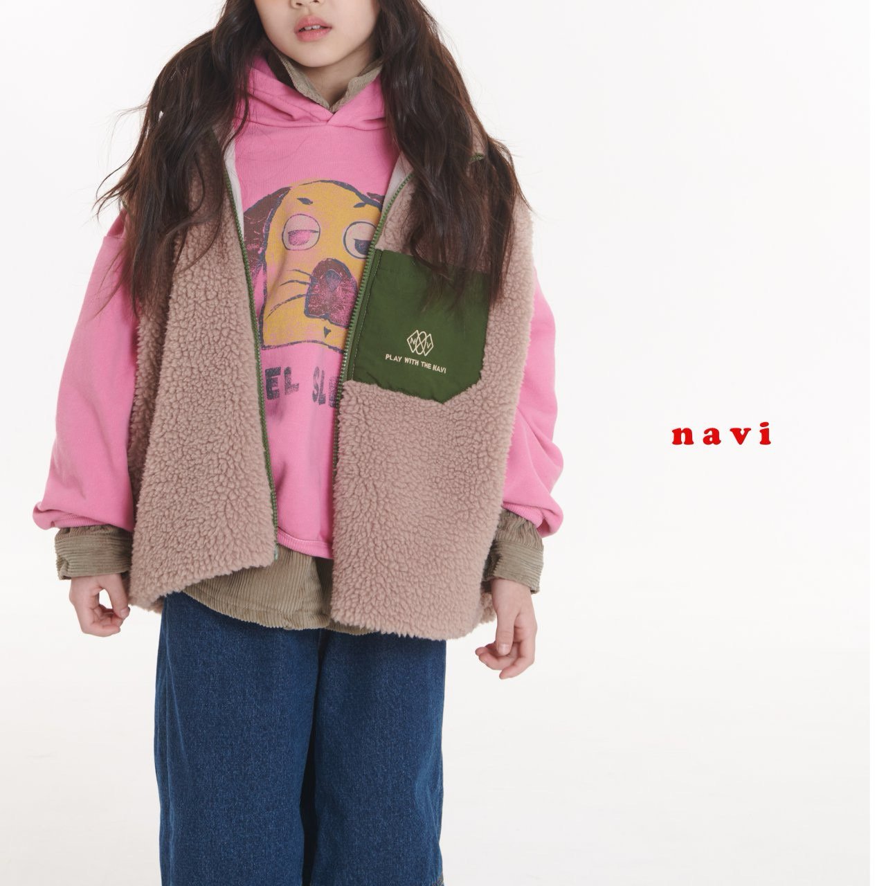 navi.裏起毛スリッピーフーディー☆即納☆---na907