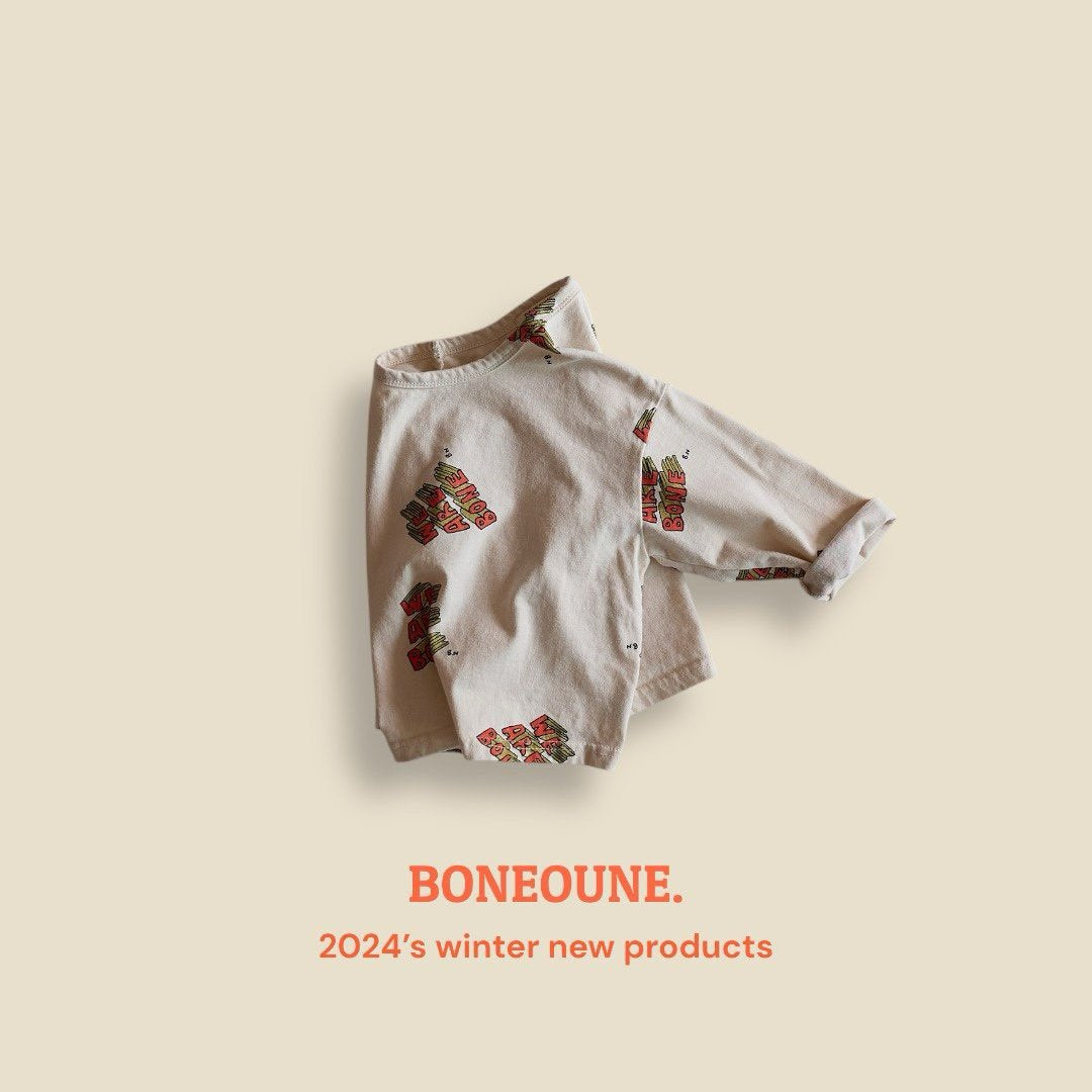 BONEOUNE ボネピーチ加工Tシャツ☆即納☆---bn812