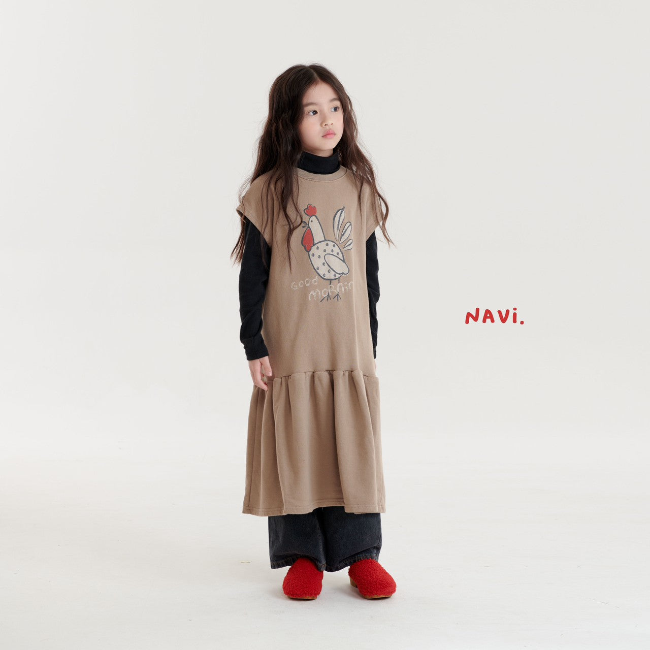 navi マイルドポーラハイネックT☆即納☆---na510