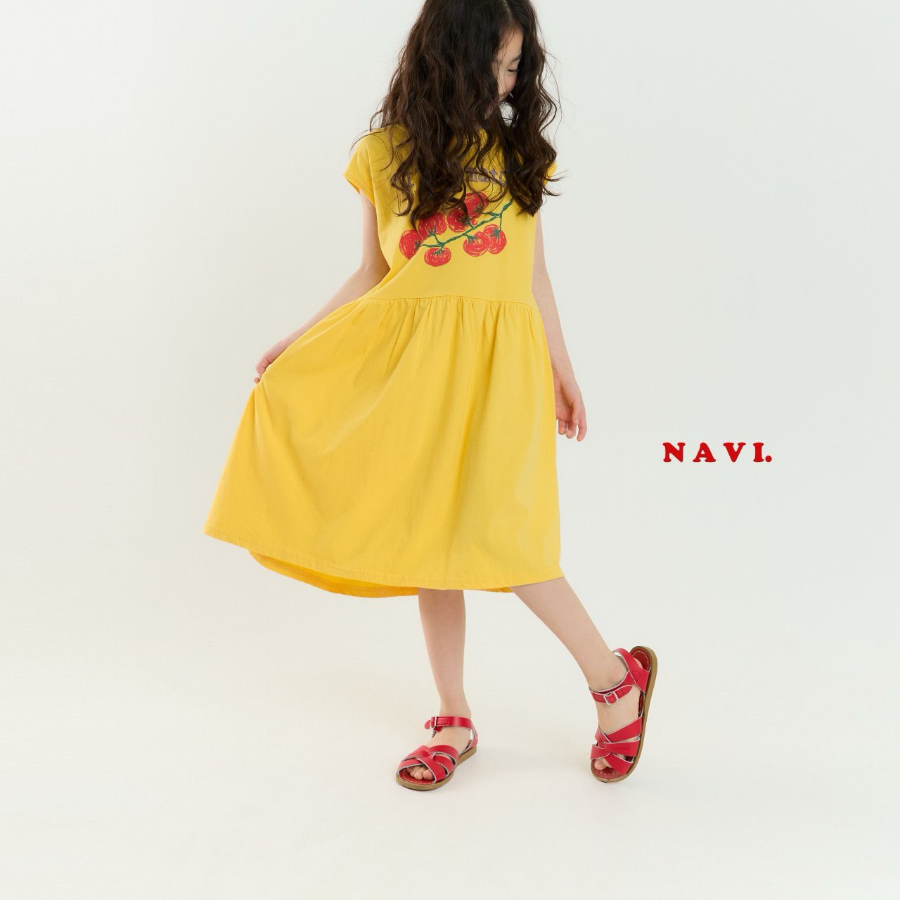 【予約】navi トマトワンピース---na062