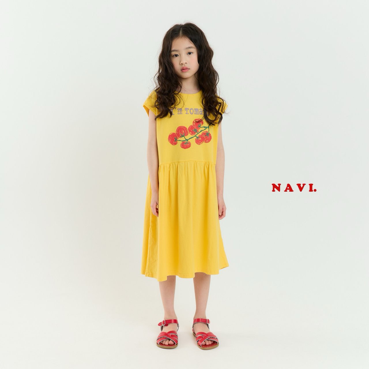 【予約】navi トマトワンピース---na062