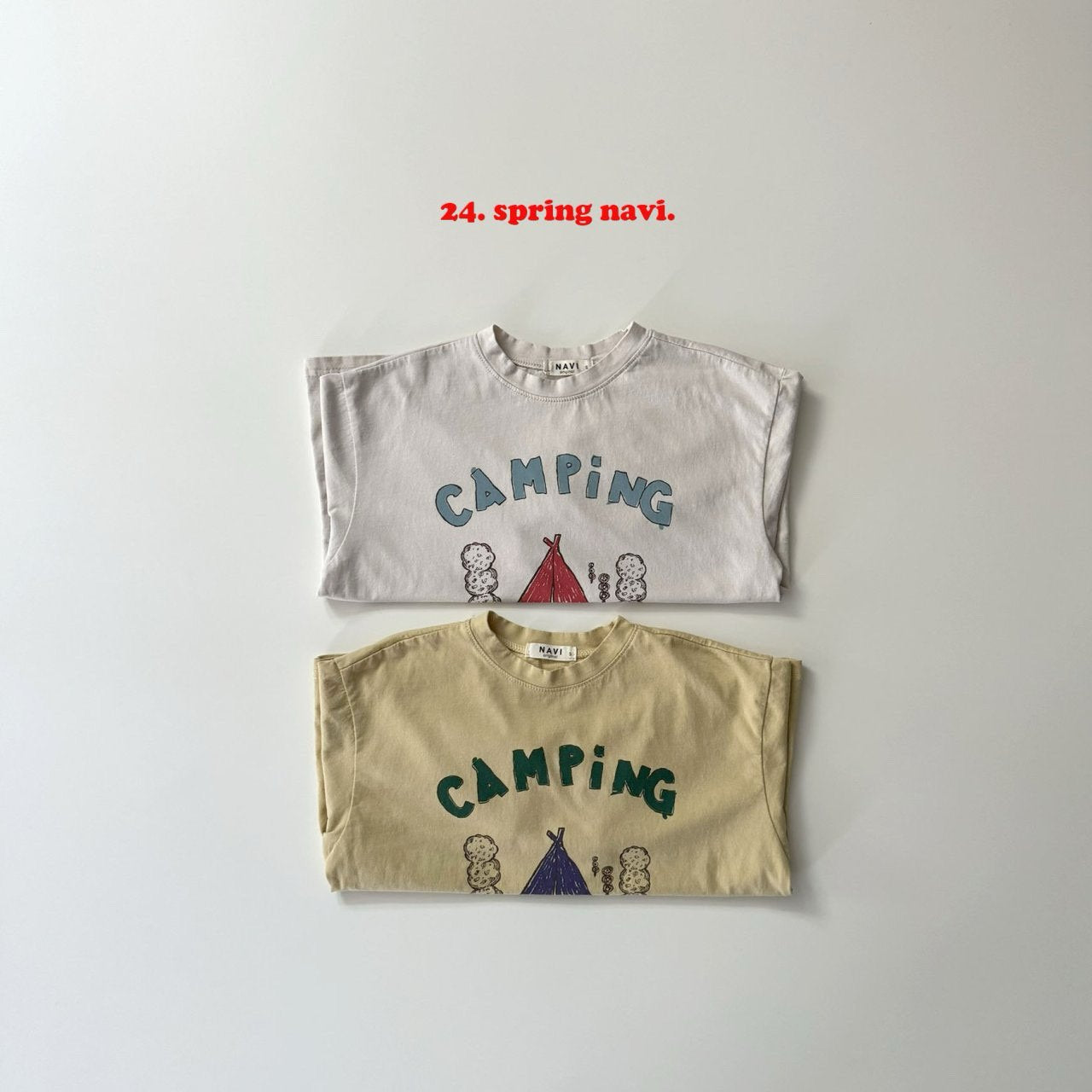 navi.キャンピングロングTシャツ ( kids&junior)☆即納☆---na708