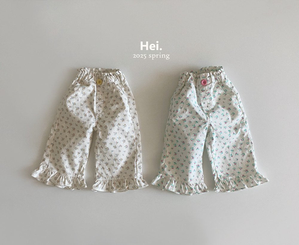 Hei. フラワーフリルパンツ☆即納☆---hi916