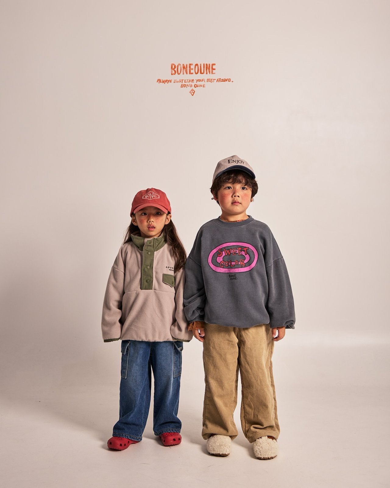 BONEOUNE スウィートカラー裏起毛mtm☆即納☆---bn806