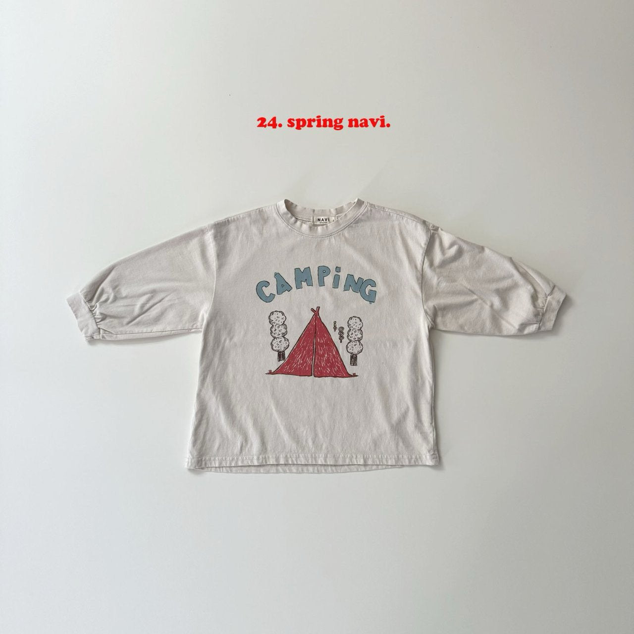 navi.キャンピングロングTシャツ ( kids&junior)☆即納☆---na708