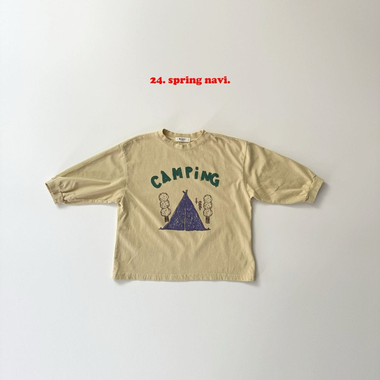 navi.キャンピングロングTシャツ ( kids&junior)☆即納☆---na708