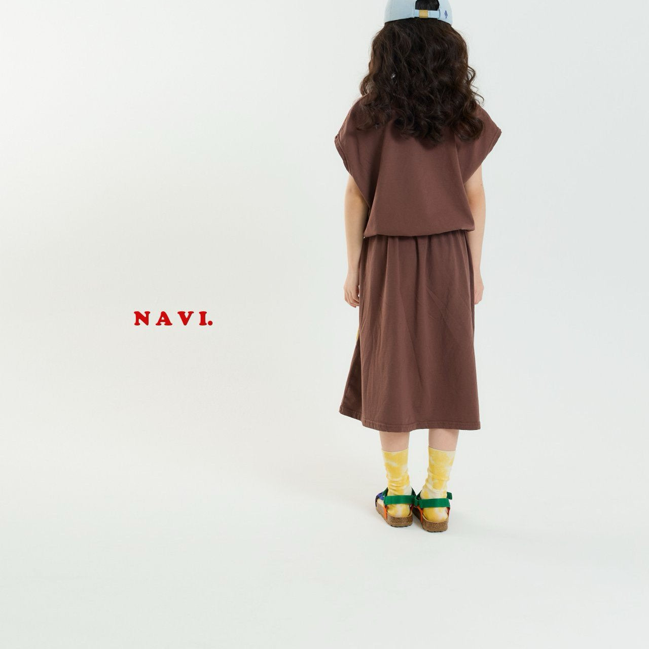 【予約】navi ひまわりスカート---na036