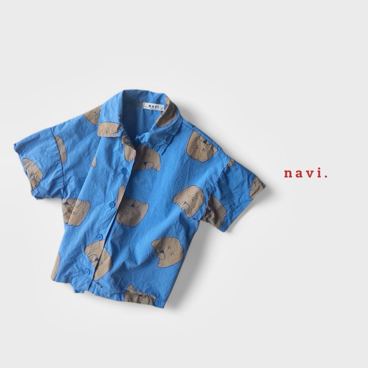 【予約】navi ドッグシャツ---na057