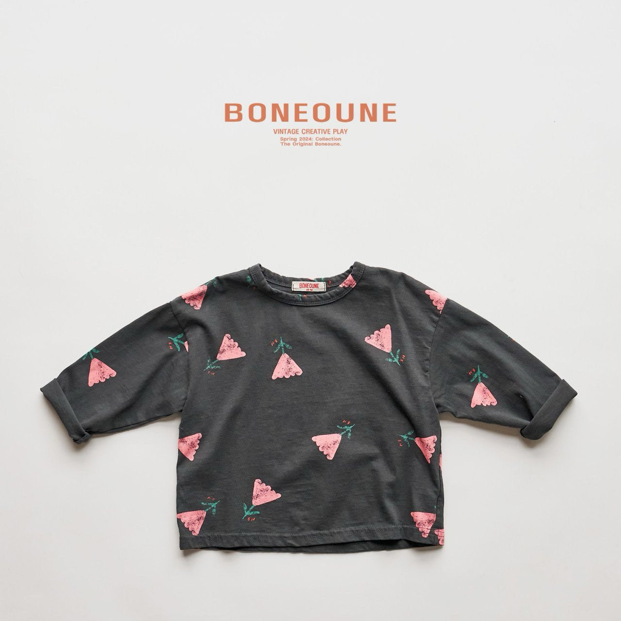 BONEOUNE フラワーシングルT☆即納☆---bn510