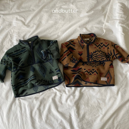 andbutter フリースジップアップ☆即納☆---an013