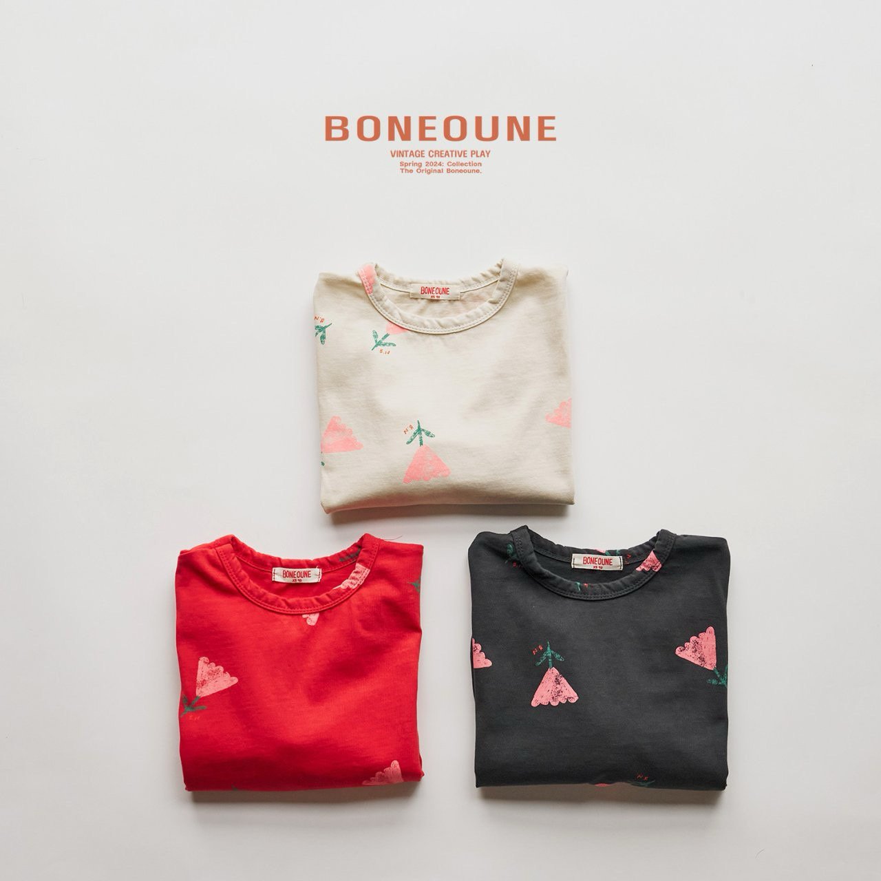 BONEOUNE フラワーシングルT☆即納☆---bn510