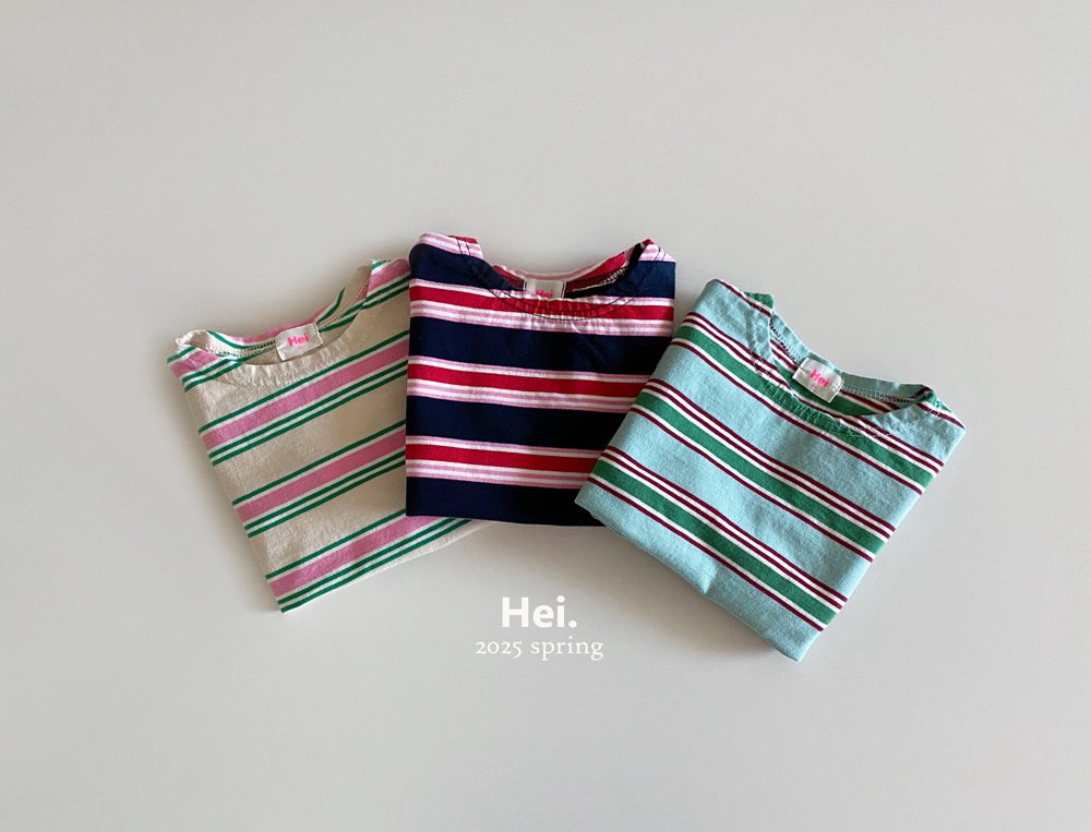 【予約】Hei.マルチボーダーTシャツ---hi901