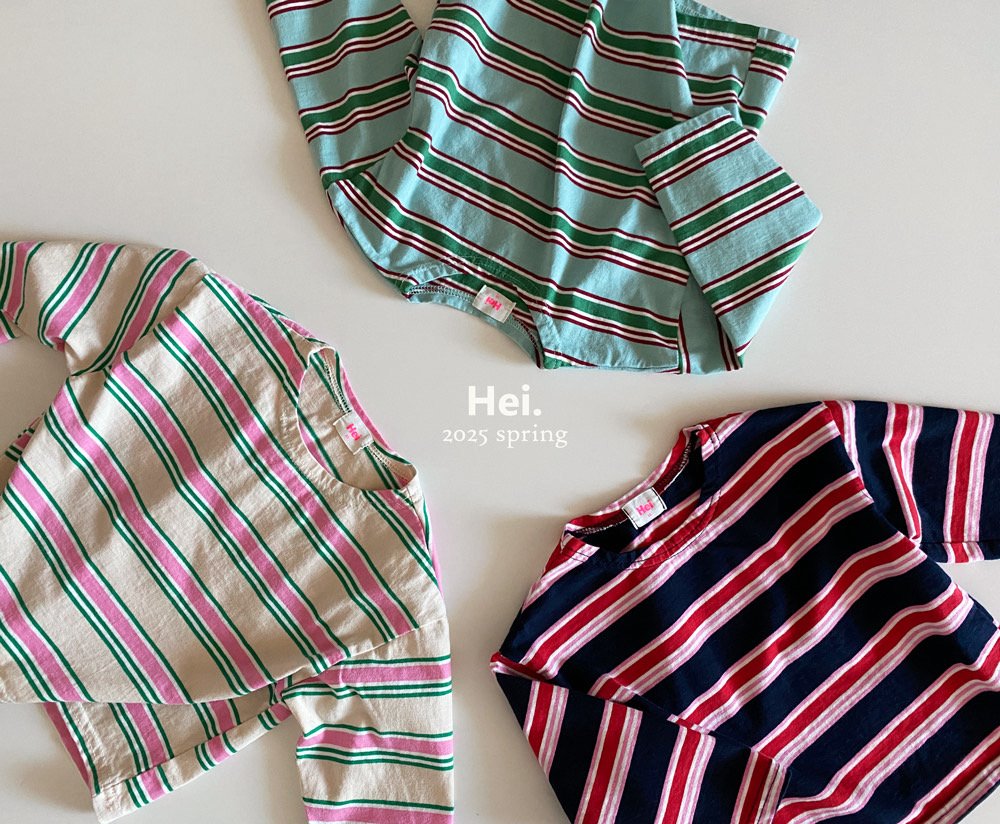 【予約】Hei.マルチボーダーTシャツ---hi901