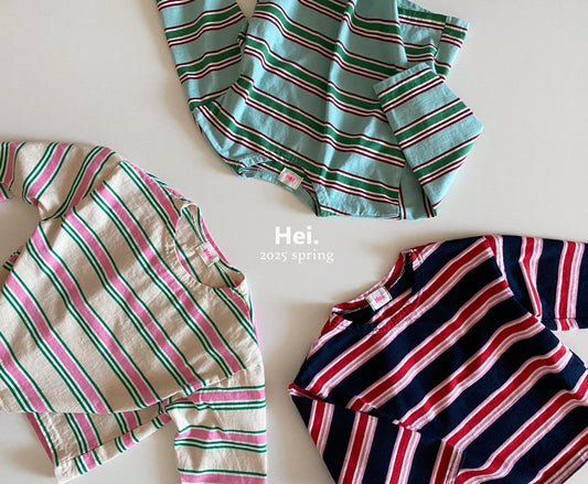 Hei.マルチボーダーTシャツ☆即納☆---hi901