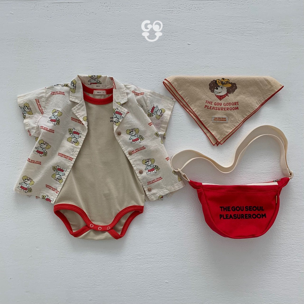 GOU.BEBE レトロフライスロンパース☆即納☆---gkb318