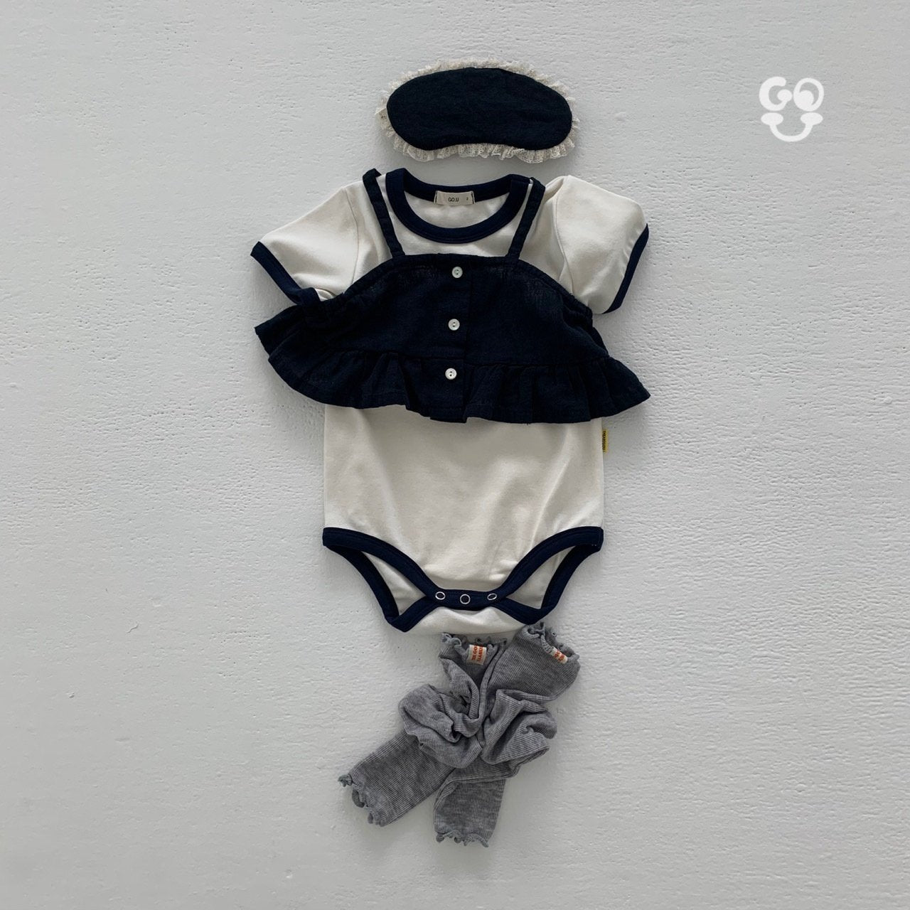GOU.BEBE レトロフライスロンパース☆即納☆---gkb318