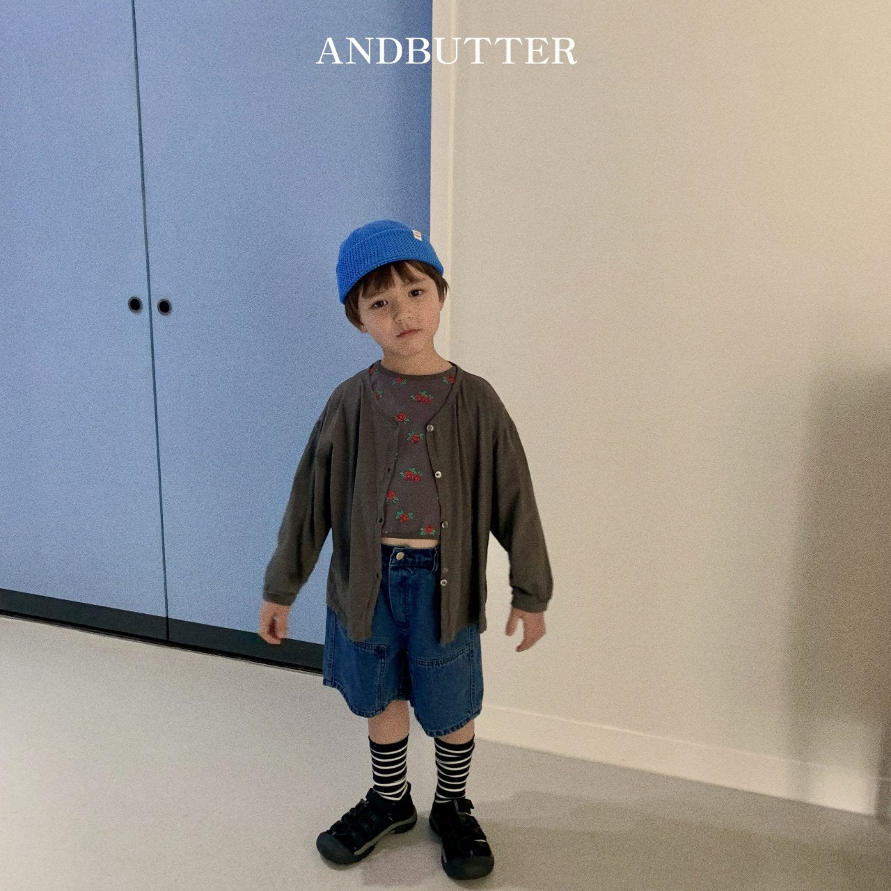 andbutter ハーフデニムパンツ☆即納☆---an111