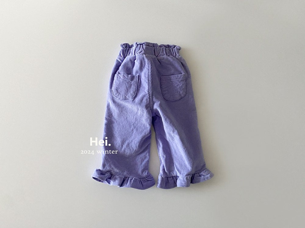 Hei.スパンコーデュロイフリルパンツ---☆即納☆hi862