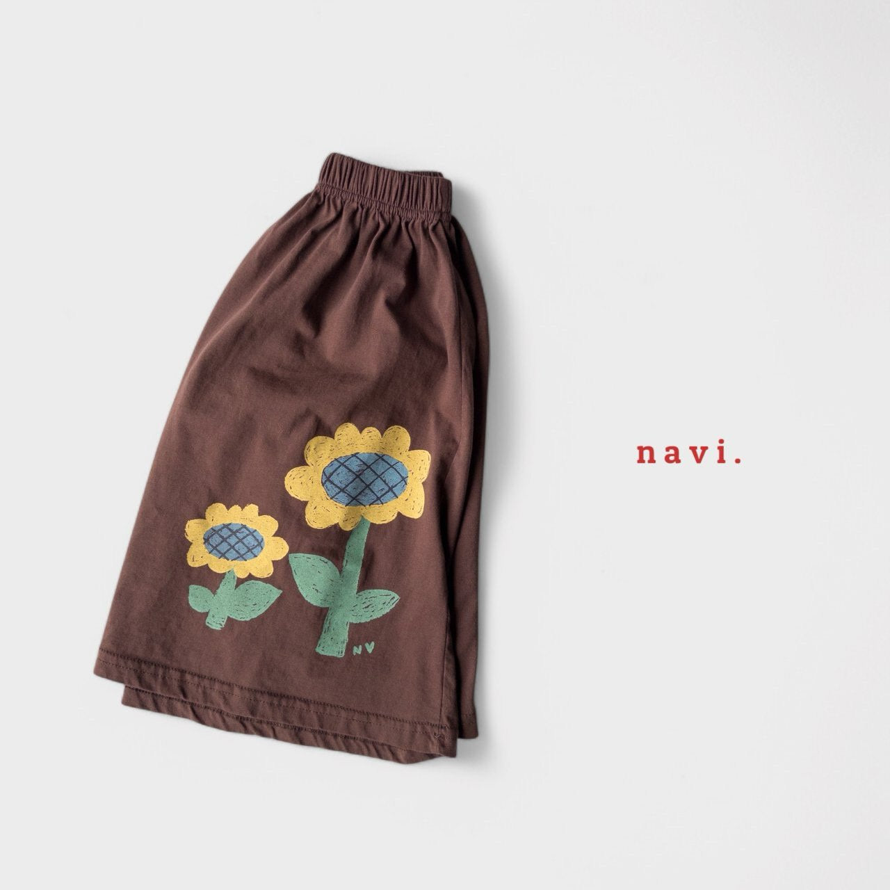 【予約】navi ひまわりスカート---na036