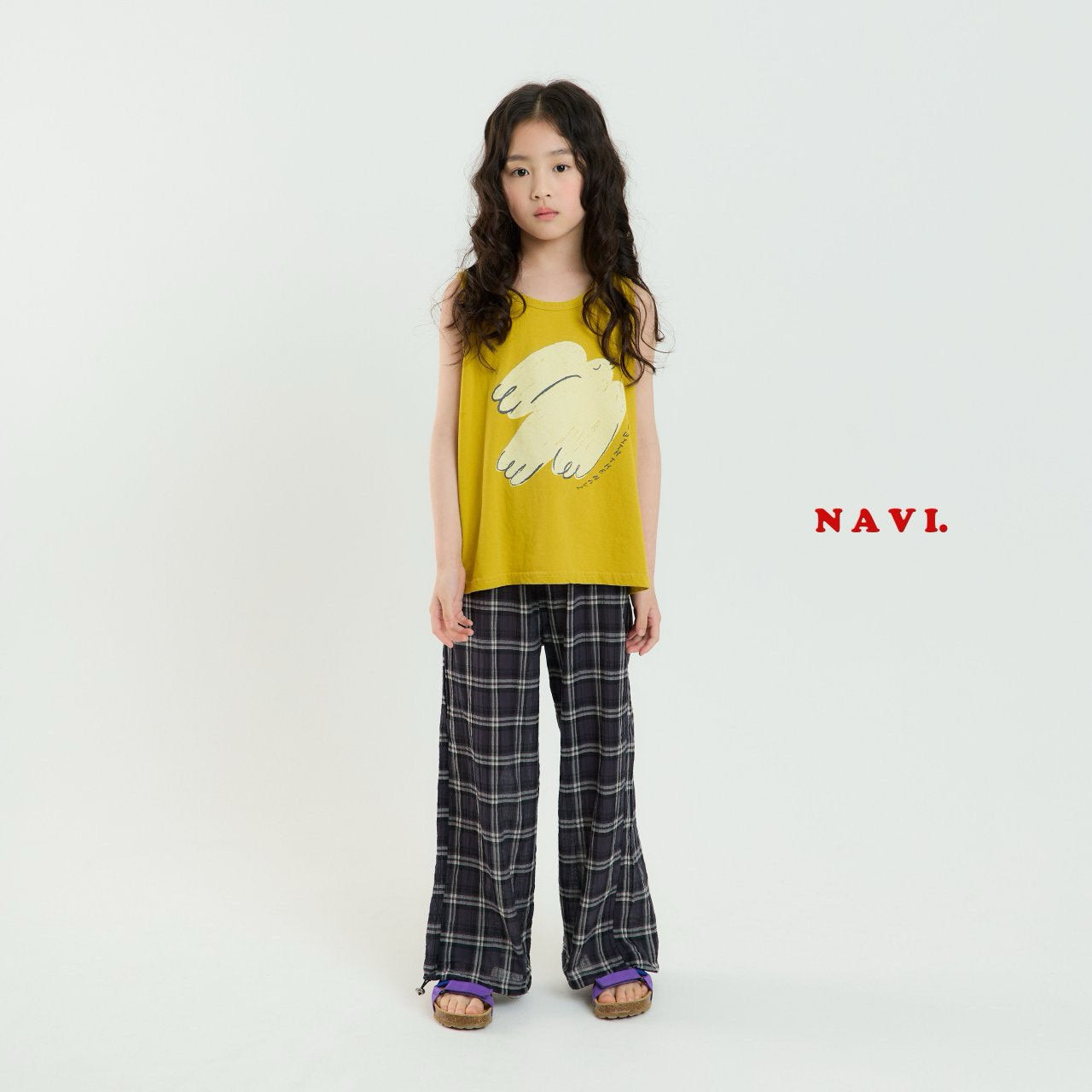 【予約】navi チェックパンツ---na067
