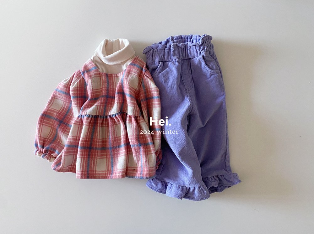 Hei.スパンコーデュロイフリルパンツ---☆即納☆hi862