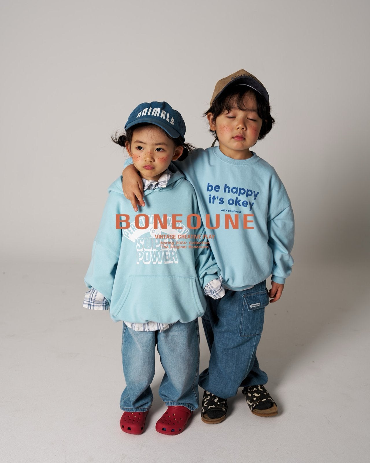 BONEOUNE ソフトカーゴデニムパンツ---bn504