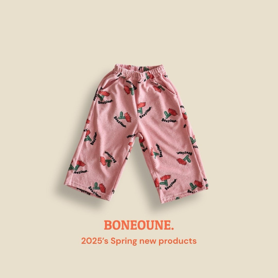 BONEOUNE テリーフラワーパンツ☆即納☆---bn911