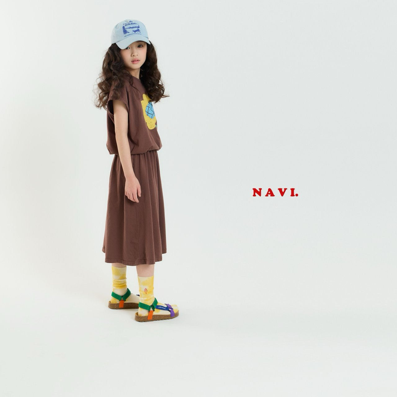 【予約】navi ひまわりスカート---na036