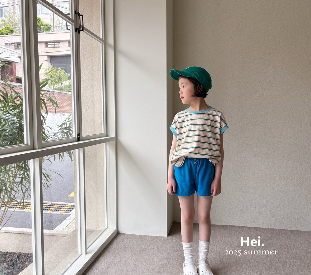 【予約】Hei.配色ボーダーTシャツ---hi021