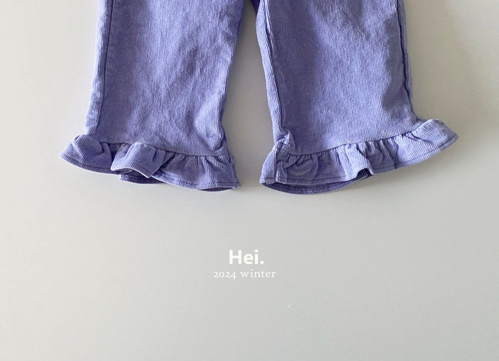 Hei.スパンコーデュロイフリルパンツ---☆即納☆hi862