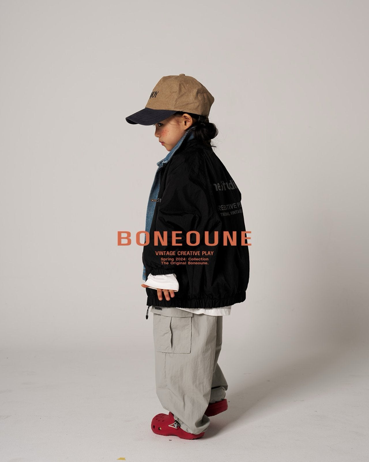 BONEOUNE デニムベスト---bn505